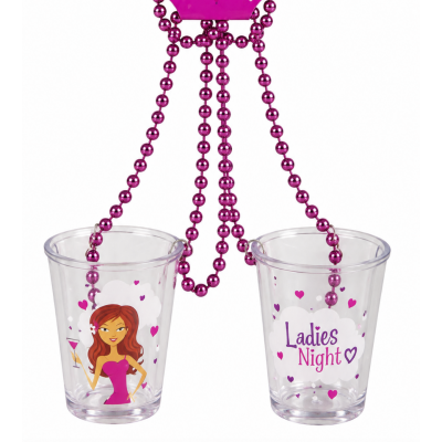 Shot Glass on a Chain - Ladies Night Out 2 Pack 